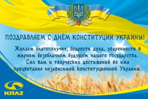 Поздравляем с Днём Конституции Украины!