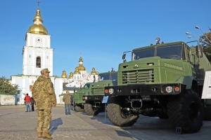 Military KrAZ Trucks Exhibited Both in Kiev and Poltava