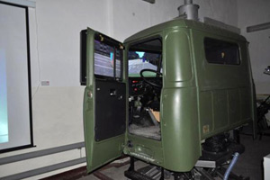Ukrainian Military Students Learn to Drive on KrAZ Simulator