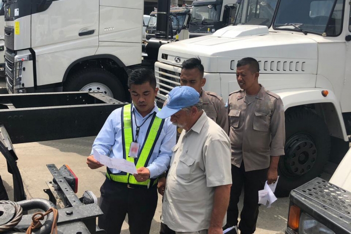 Acceptance of KrAZ Trucks by UN Officers