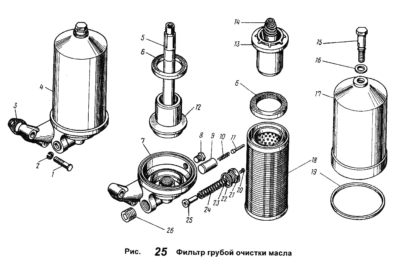 Coarse purification oil filter