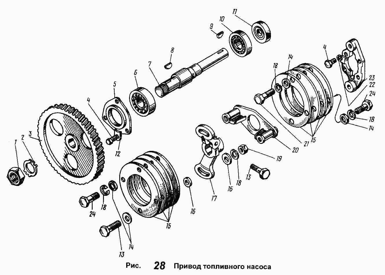 High-pressure fuel pump drive