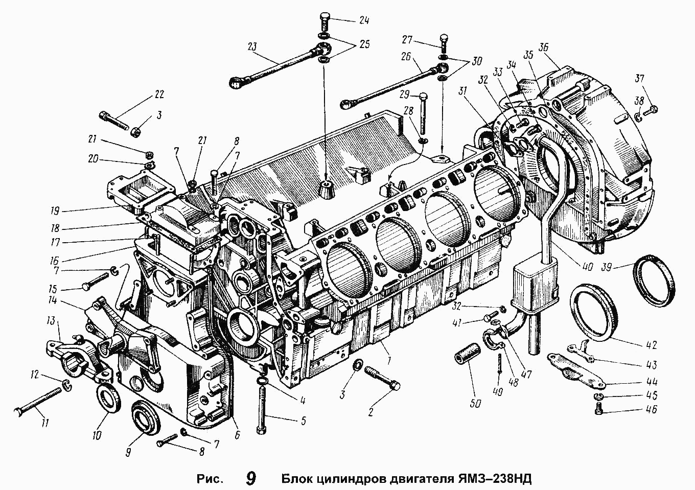 YAMZ-238НD engine cylinder block