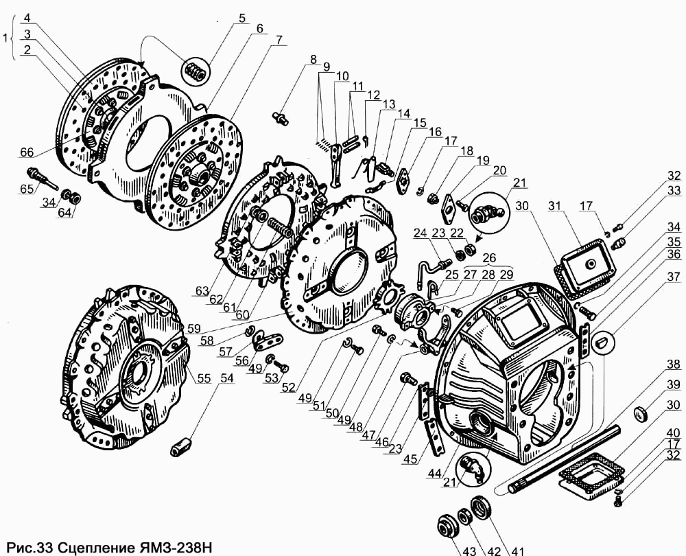 Clutch YAMZ-238Н