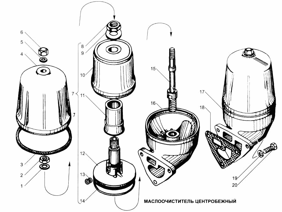 Centrifugal oil purificator