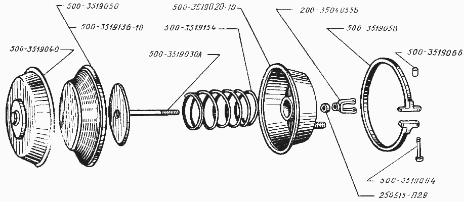 Front brake chamber