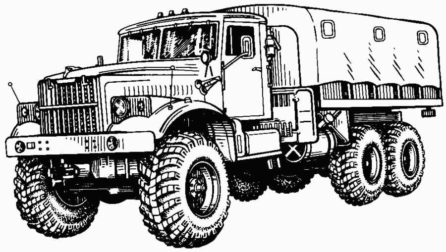 KrAZ-255B1 general outline