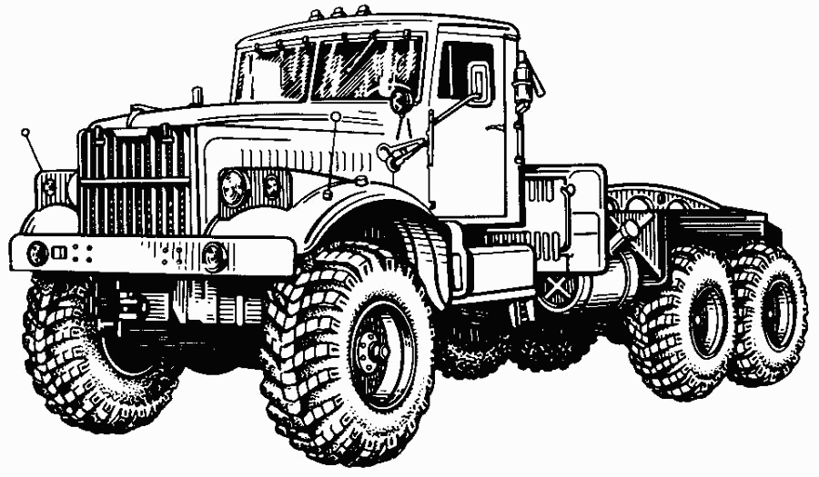 KrAZ-255B1 general outline