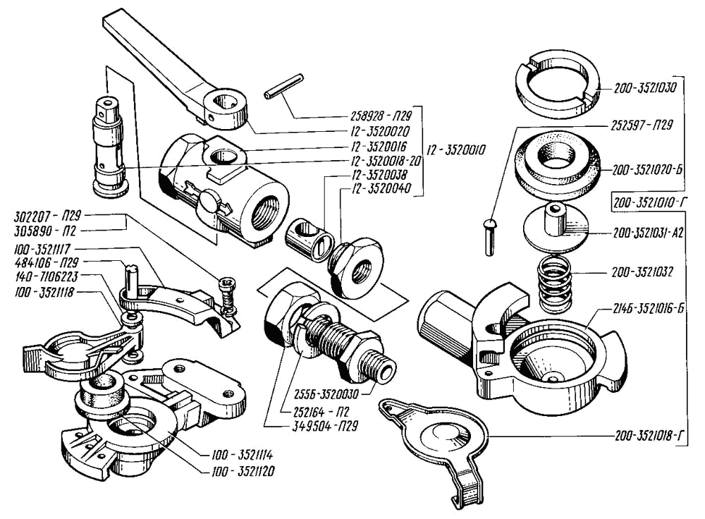 Disconnecting valve and connecting heads