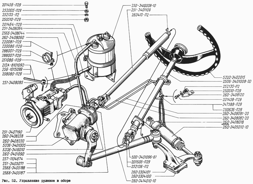 Steering system, assy