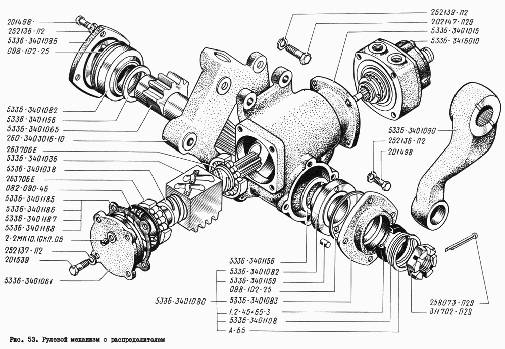 Steering mechanism with distributor