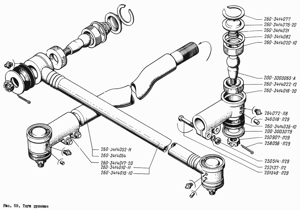 Steering rods