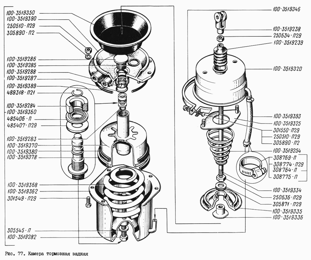 Rear brake Chamber