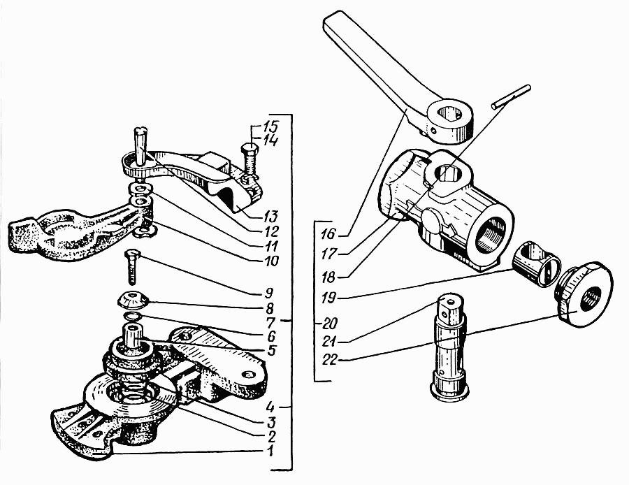 Disconnecting valve and connecting heads