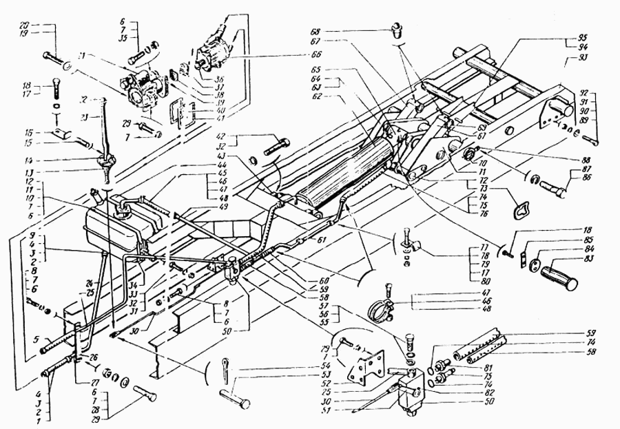 Tipping mechanism unit