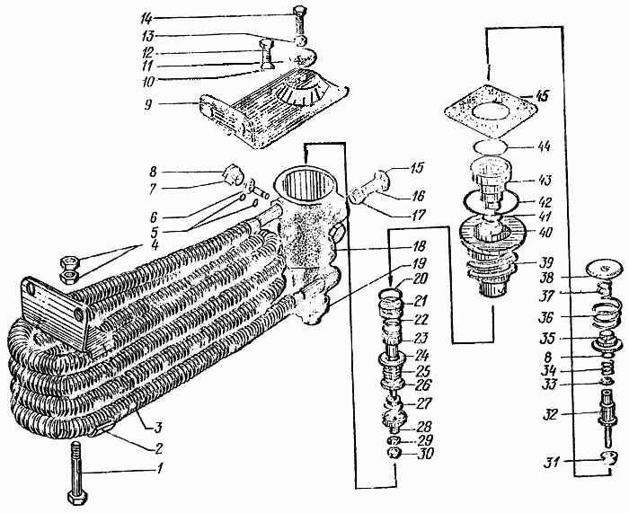 Oil separator with pressure regulator