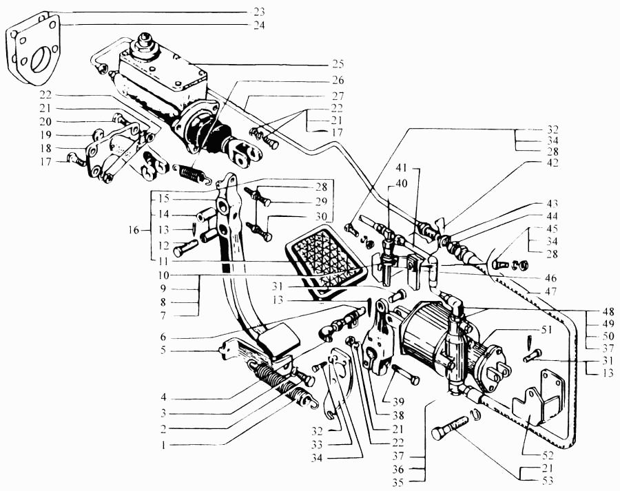 Clutch control drive (since 2000)