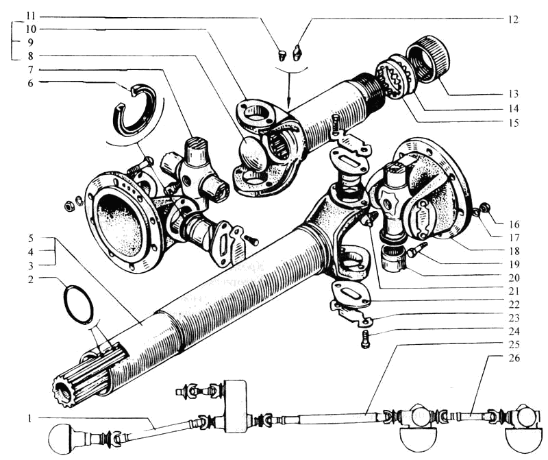 Cardan shaft