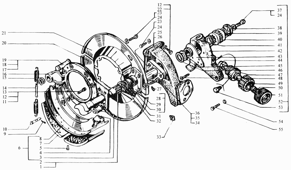 Rear brake mechanisms