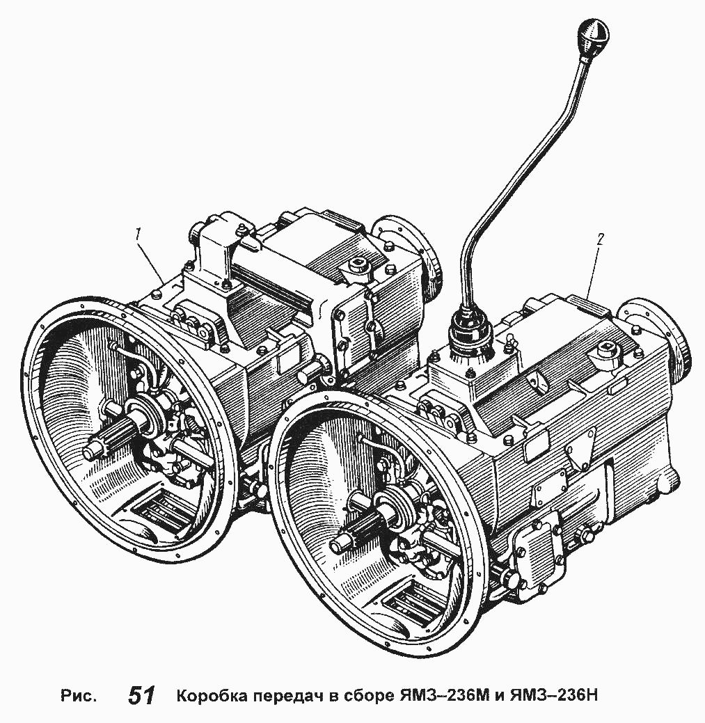 Коробка передач в сборе YAMZ-236М и YAMZ-238Н