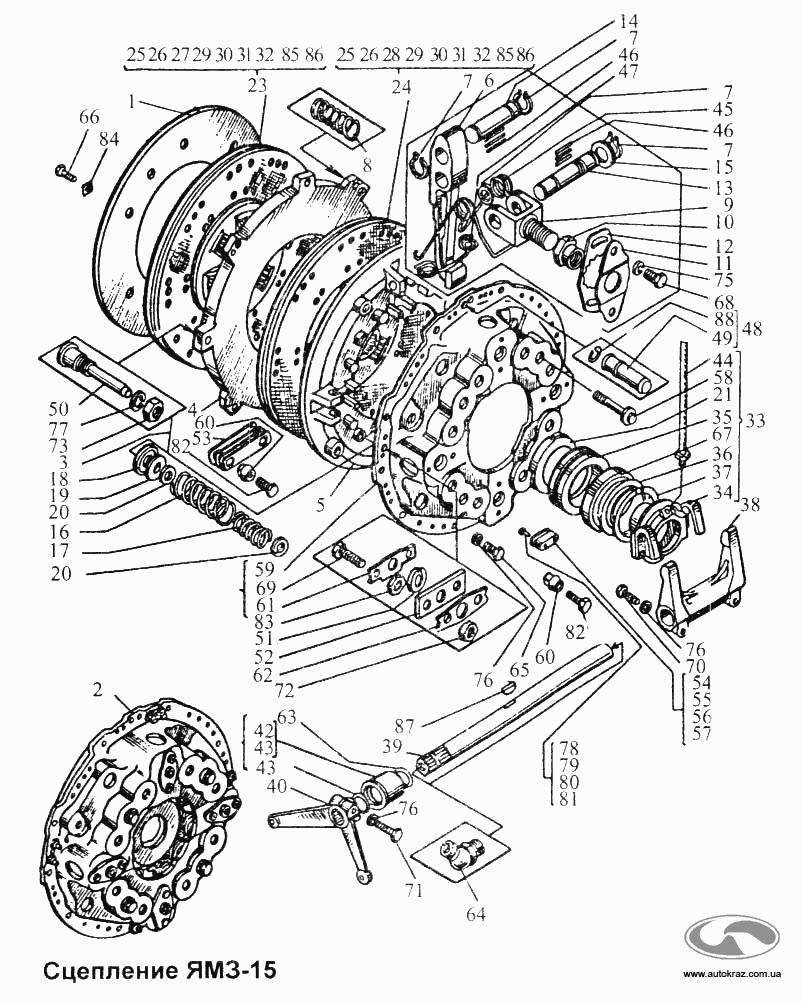 Сцепление YAMZ-15