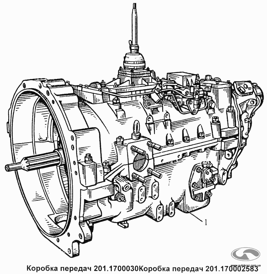 Коробка передач 201.1700030. Коробка передач 201.170002583.