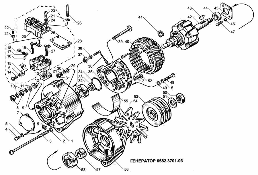 Генератор 6582.3701-03