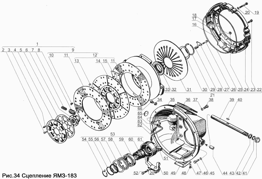 Сцепление YAMZ-183