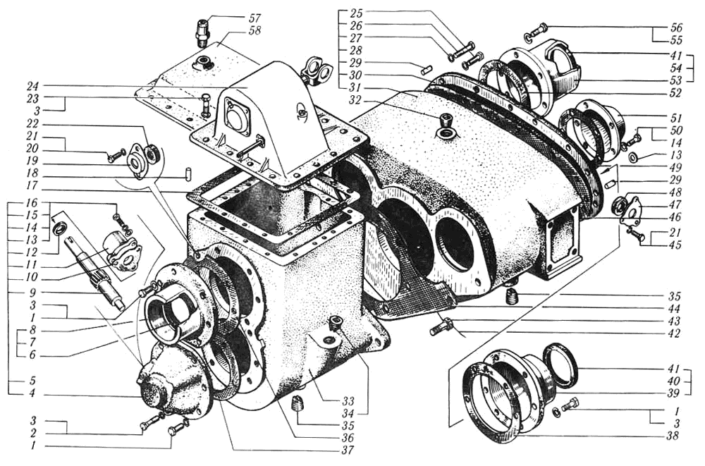 Картеры коробки раздаточной